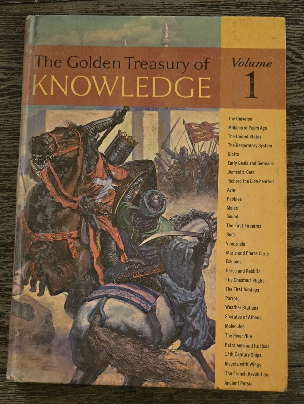 The Golden Treasury of Knowledge Volume 1 Vintage Children's Encyclopedia 1961